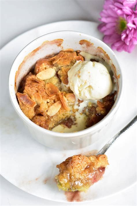 rhubarb-and-almond-crumble-video-everyday-delicious image