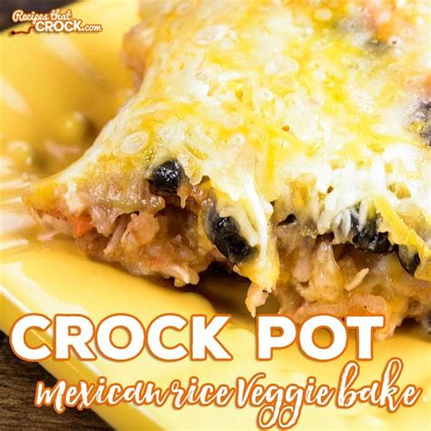crock-pot-mexican-rice-veggie-bake-recipes-that image