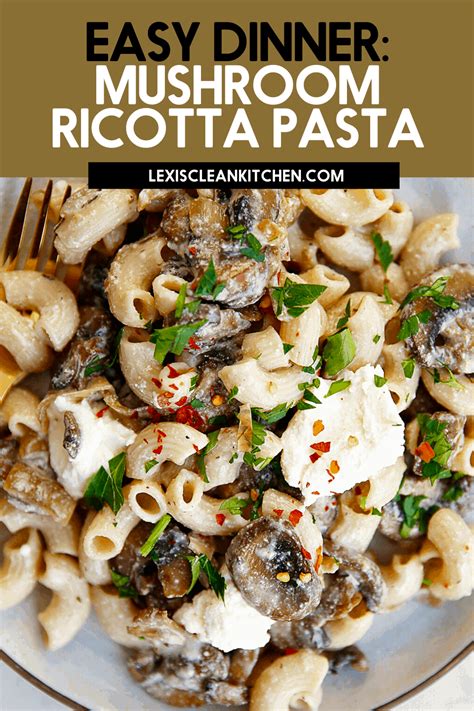 creamy-mushroom-ricotta-pasta-lexis-clean-kitchen image