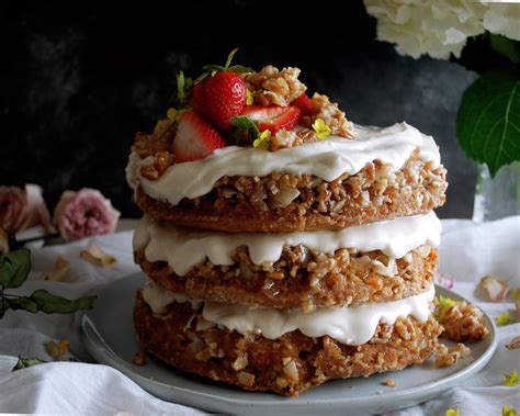 coconut-praline-carrot-cake-with-cream-cheese-frosting image