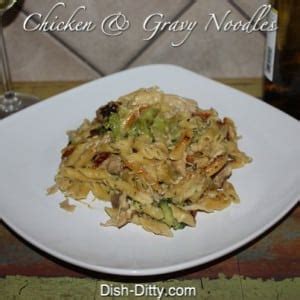 chicken-gravy-noodle-dinner-recipe-dish-ditty image