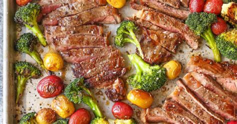 sheet-pan-steak-and-veggies-damn-delicious image