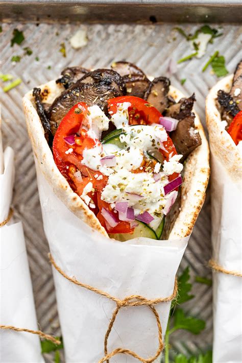 15-minute-vegetarian-gyros-with-mushrooms-fork-in image
