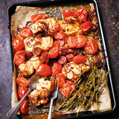 baked-chicken-with-chorizo-and-tomatoes-waitrose image