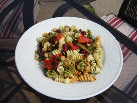 three-bean-pasta-salad-recipe-sparkrecipes image