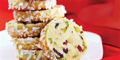 coconut-cranberry-and-pistachio-slice-cookies-safeway image