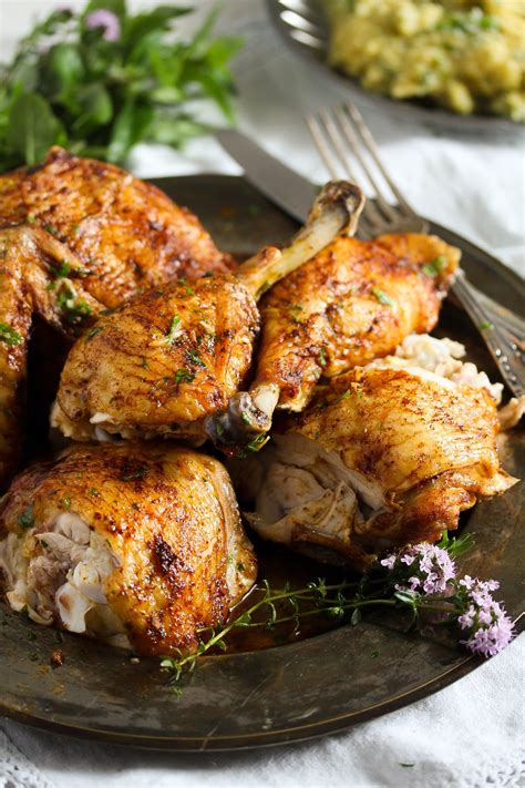 roasted-half-chicken-how-to-bake-chicken-halves image