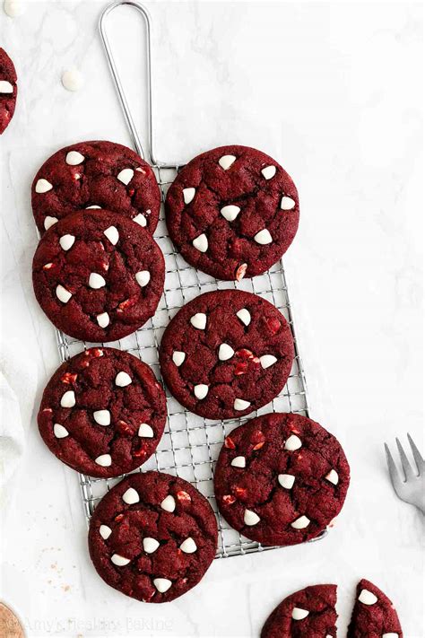 healthy-white-chocolate-red-velvet-cookies image