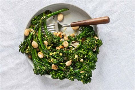 smoked-broccolini-with-shallots-and-almonds image