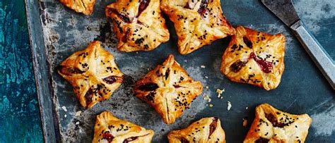 turkey-sausage-puff-pastry-with-stuffing-and-cranberry image