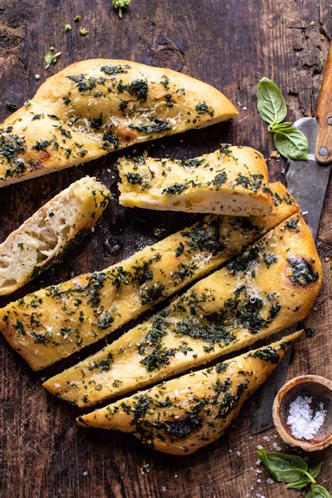 no-knead-rosemary-garlic-parmesan-bread-half image