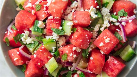 watermelon-salad-with-feta-and-mint-recipe-delish image