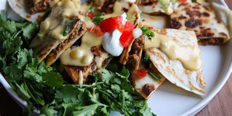 beef-quesadillas-with-queso-blanco-sauce image