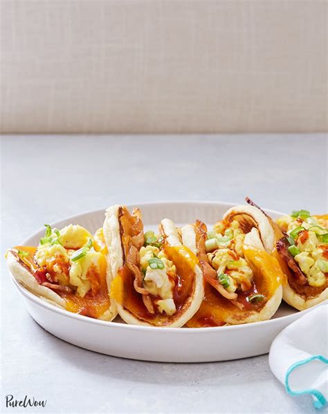 pancake-tacos-with-cheese-and-bacon-purewow image