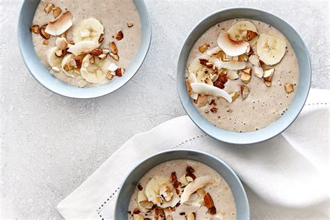 almond-oat-banana-smoothie-bowl-canadian-living image