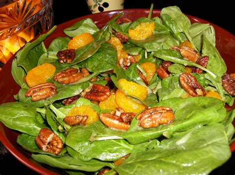 spinach-citrus-salad-with-spiced-pecans-mediterranean image