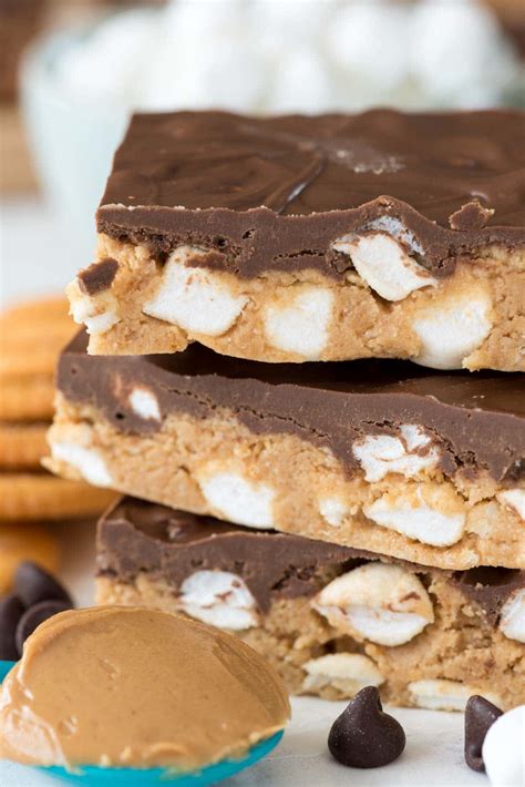 no-bake-smores-peanut-butter-bars-crazy-for-crust image