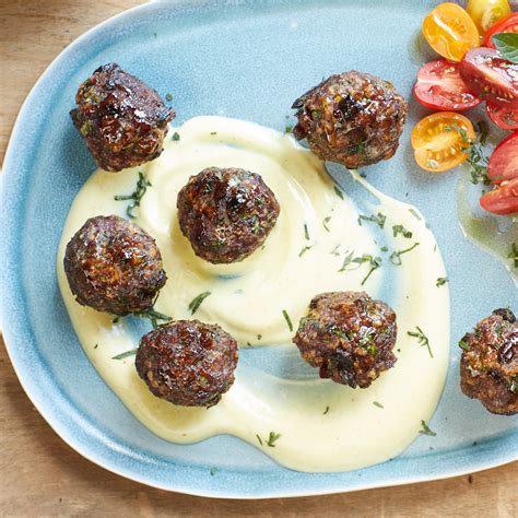 spiced-lamb-meatballs-with-yogurt-sauce image
