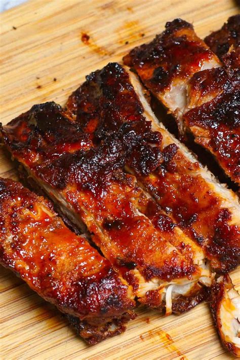 30-minutes-air-fryer-bbq-ribs-izzycooking image