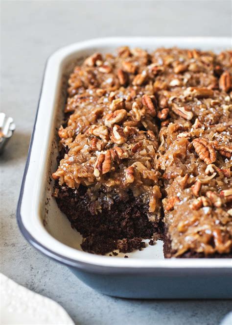 german-chocolate-snack-cake-with-coconut image