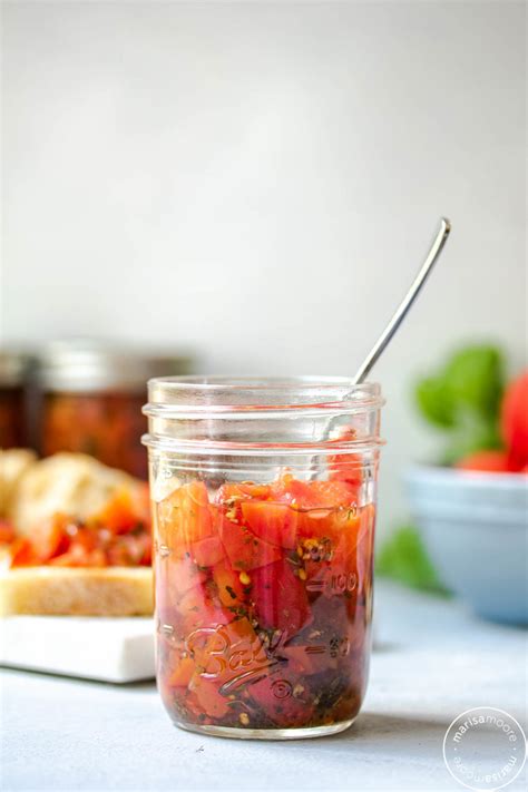 bruschetta-in-a-jar-easy-canned-tomato-recipe-marisa image