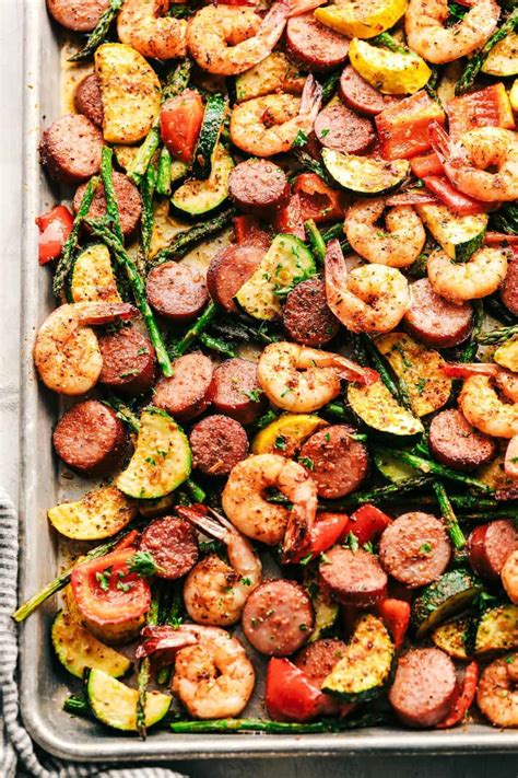 cajun-shrimp-and-sausage-vegetable-sheet-pan-the image