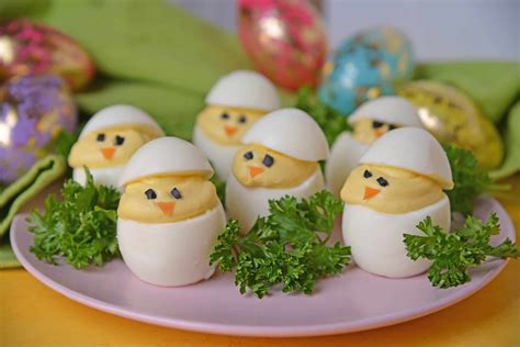 deviled-egg-chicks-classic-deviled-eggs-for-easter image