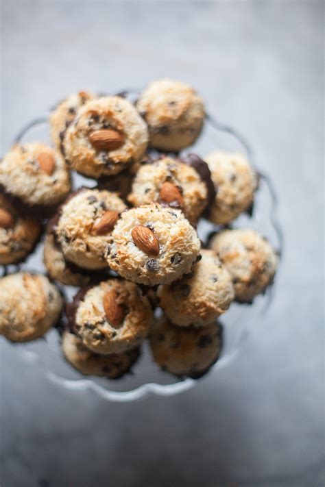 chocolate-dipped-coconut-macaroons image