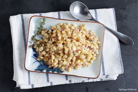 simple-sauted-fresh-corn-recipe-salt-pepper-skillet image