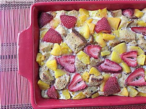 healthy-baked-peachy-french-toast-no-sugar-added image