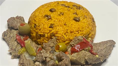 how-to-cook-puerto-rican-arroz-con-gandules-and image