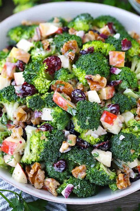 broccoli-salad-with-apples-walnuts-and-cranberries image