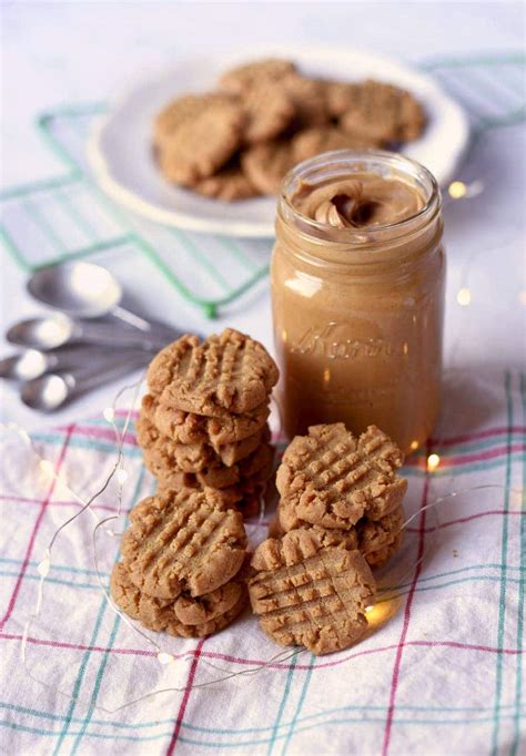 soft-and-chewy-vegan-peanut-butter-cookies-vintage image
