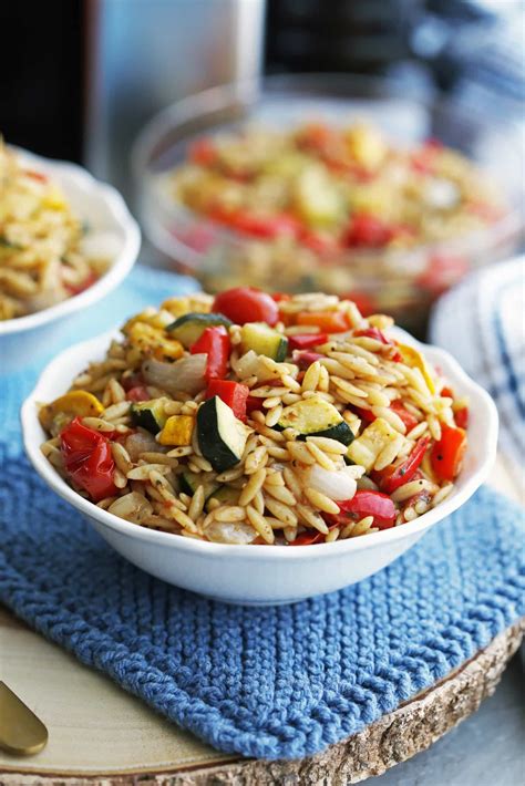 roasted-vegetable-orzo-pasta-salad-with-dijon image