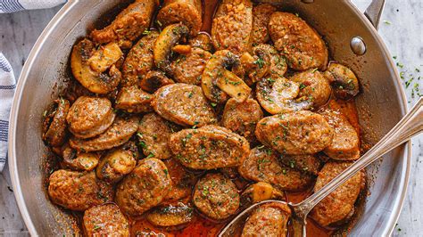 cajun-sausage-and-mushrooms-recipe-eatwell101 image