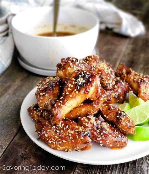 easy-baked-chicken-wings-with-thai-chili-sesame-sauce image
