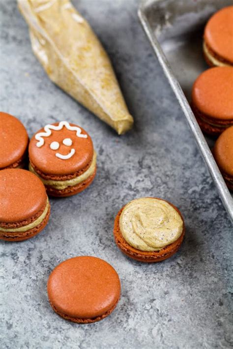 gingerbread-macarons-detailed-recipe-step-by-step image