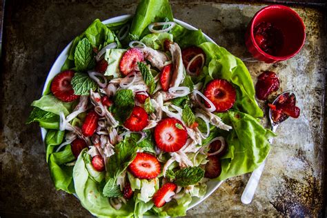 chicken-mint-and-strawberry-salad-heather-christo image
