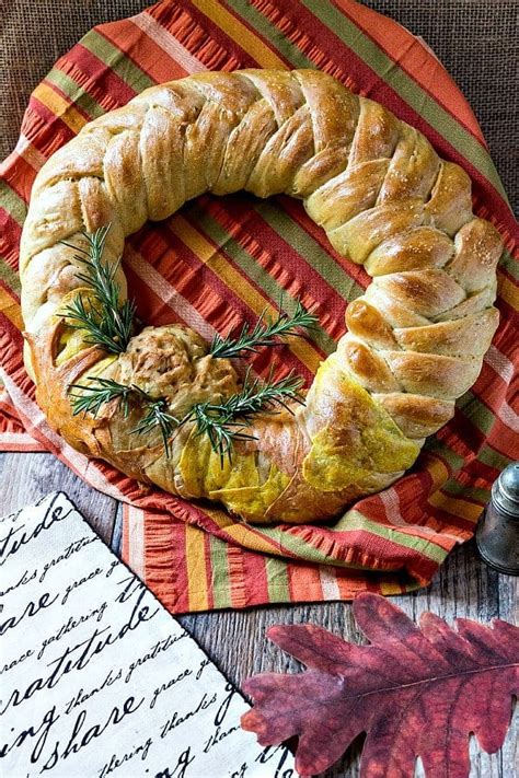 how-to-make-a-braided-bread-wreath-for-thanksgiving image