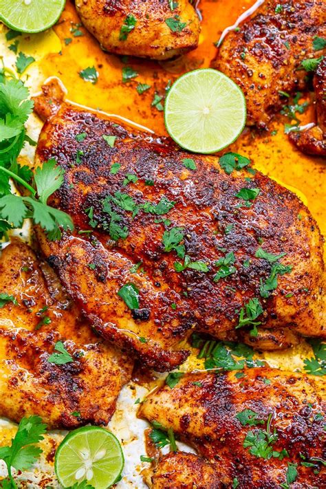 20-minute-baked-cilantro-lime-chicken-breasts-averie image