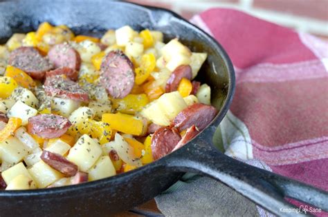 one-pan-smoked-sausage-potatoes-peppers-and-onions image