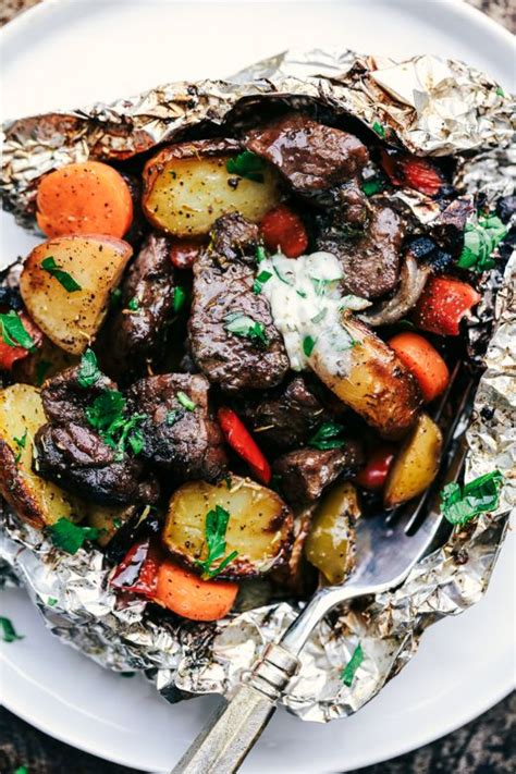 foil-steak-packet-with-garlic-herb-butter image
