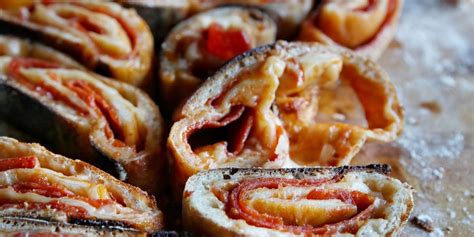 best-pepperoni-pizza-pinwheels-recipe-delish image