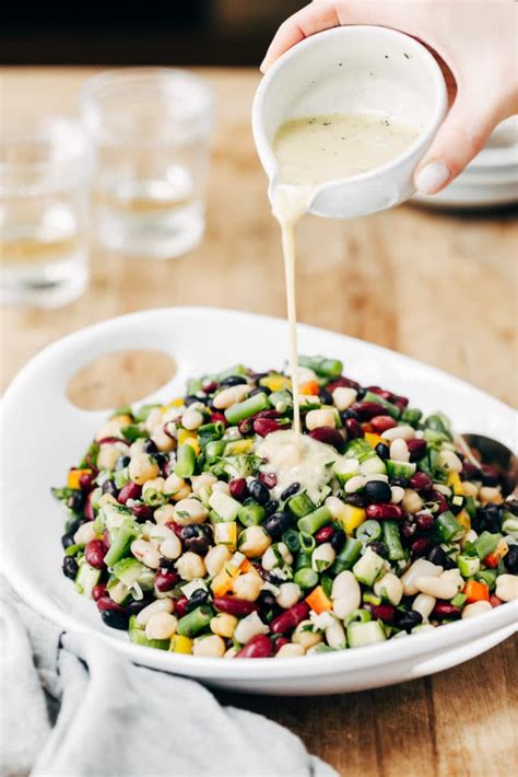five-bean-salad-with-garlicky-mustard-dressing image