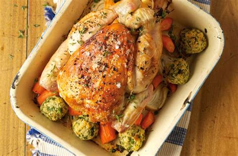 roast-chicken-with-parsley-stuffing-british image