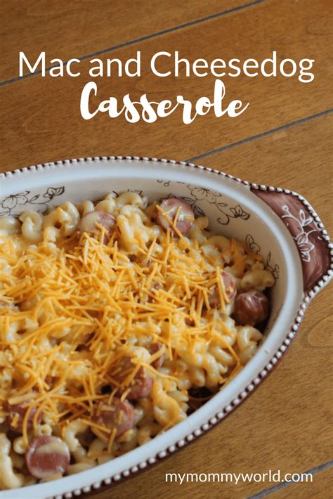 easy-dinner-recipes-mac-and-cheesedog-casserole image