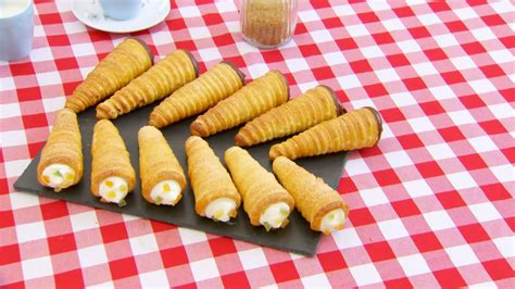 mocha-and-tutti-frutti-cream-horns-recipe-pbs-food image