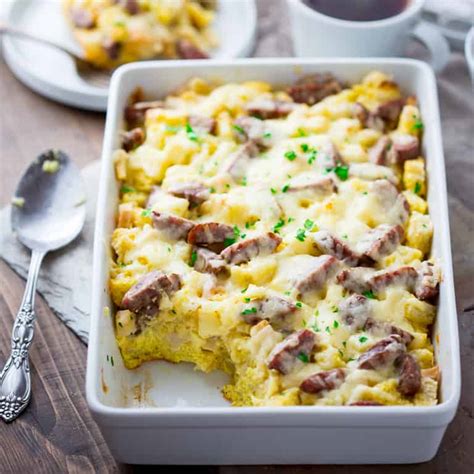 apple-cheddar-and-sausage-breakfast-strata-healthy image