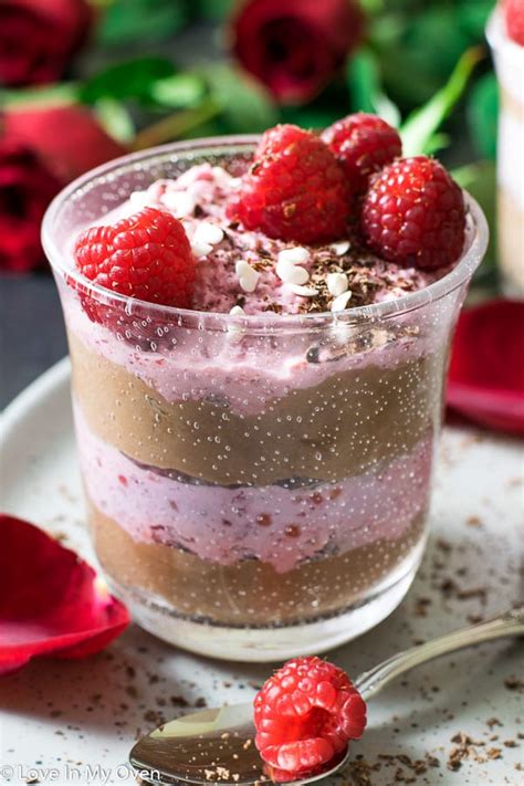 easy-chocolate-raspberry-mousse-love-in-my-oven image
