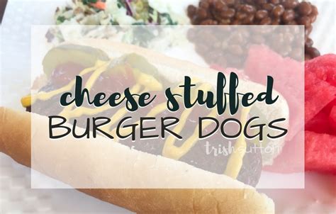 cheese-stuffed-burger-dogs-bbq-cookout-grill image
